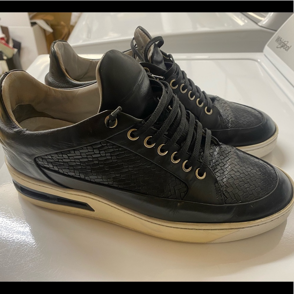 Porsche design size 9.5 black leather